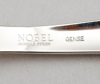 FISKBESTICK, 16 delar, stål, "Nobel", Gunnar Cyrén, Gense.
