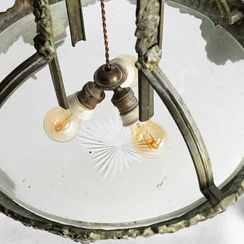 Ceiling lamp, Art Nouveau, early 20th century.