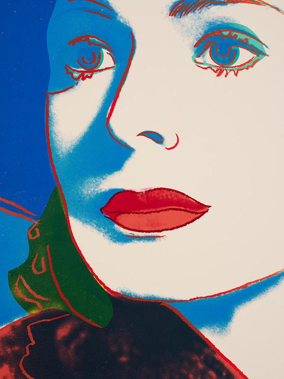 Andy Warhol, "With Hat", from: "Three portraits of Ingrid Bergman".
