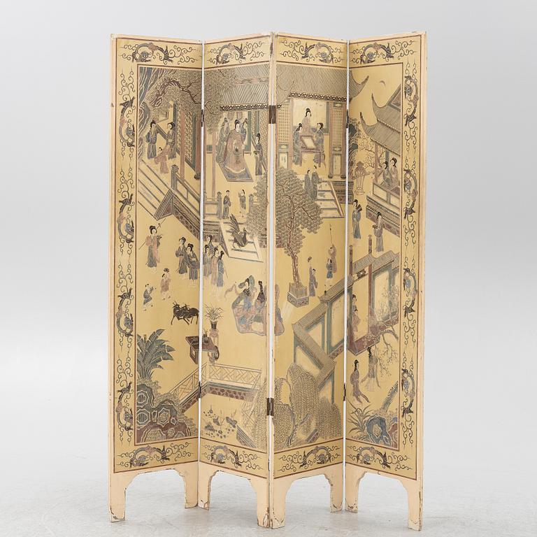 Vikskärm, Kina, omkring 1900.