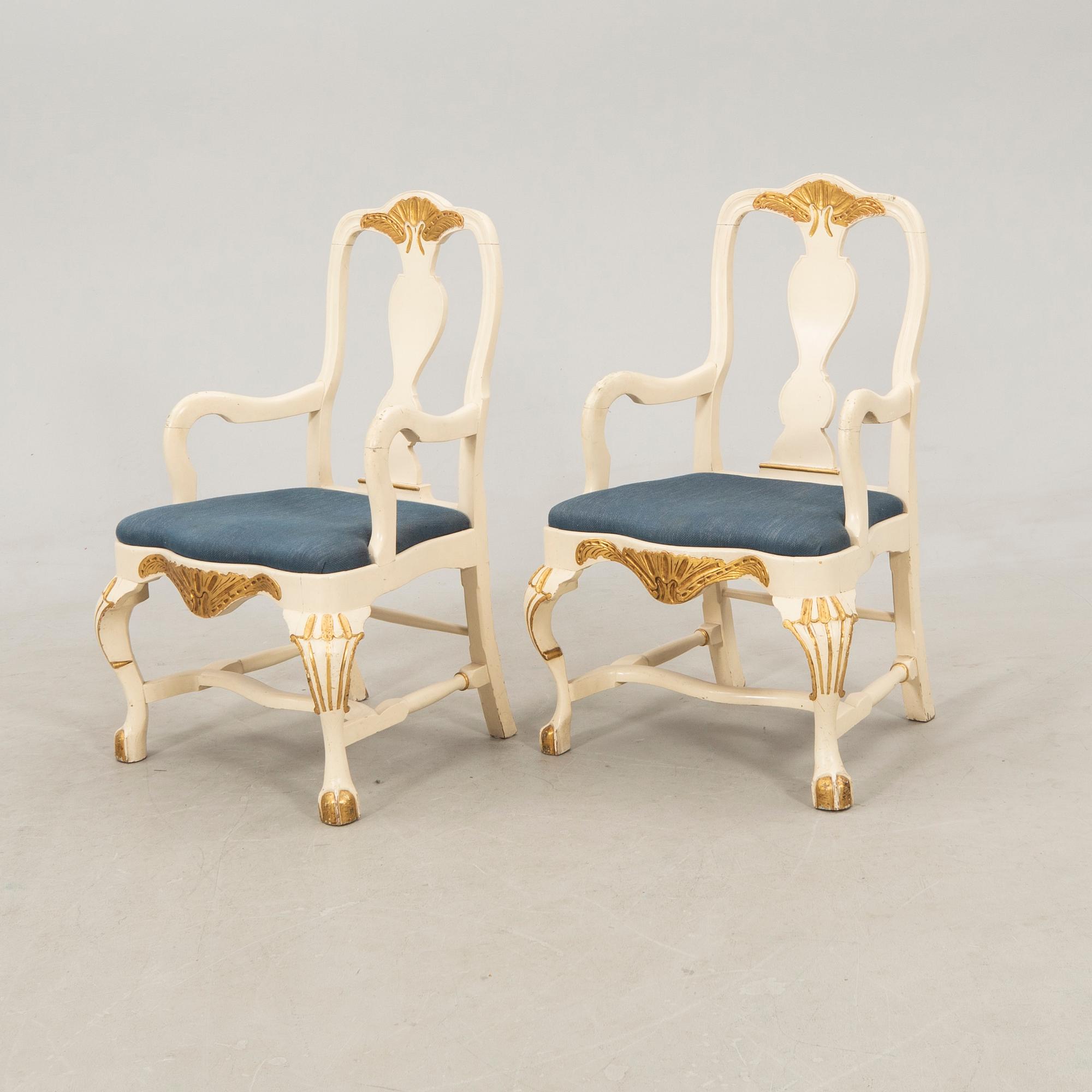 Armchairs, 2 pcs, Rococo style, first half of the 20th century.