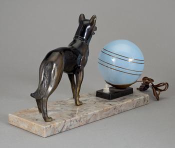 BORDSLAMPA, art deco, 1940-tal.