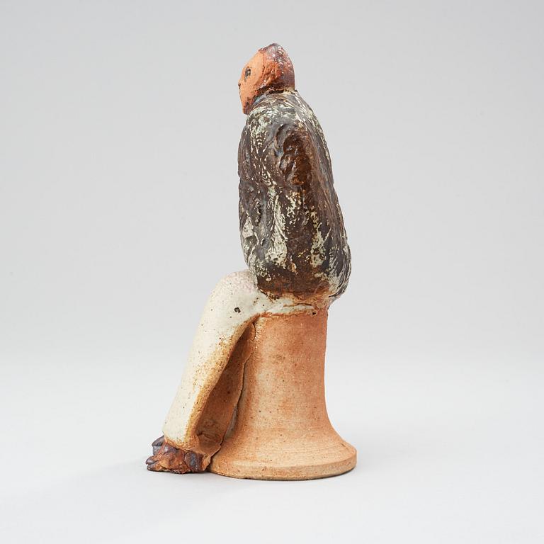 A unique Lisa Larson stoneware sculpture, Gustavsberg Studio 1978.