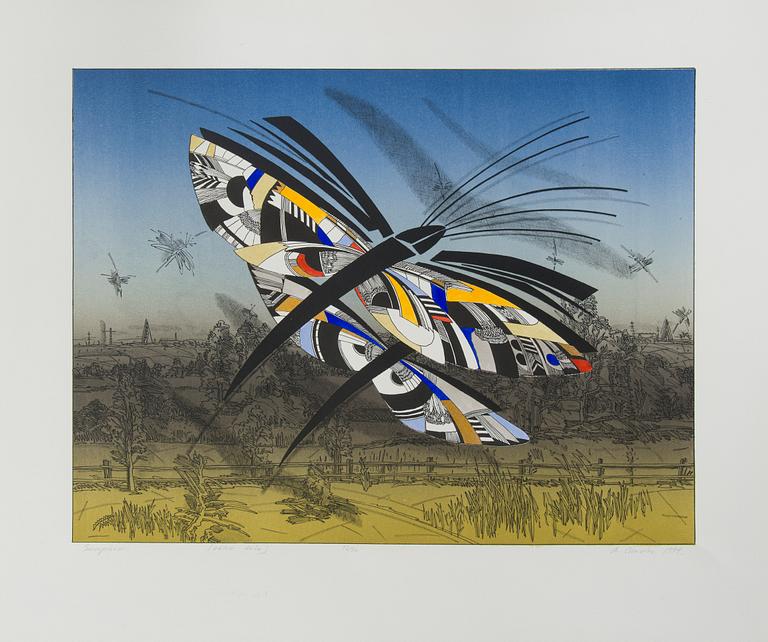 Marje Üksine, Two lithographs in a folder.