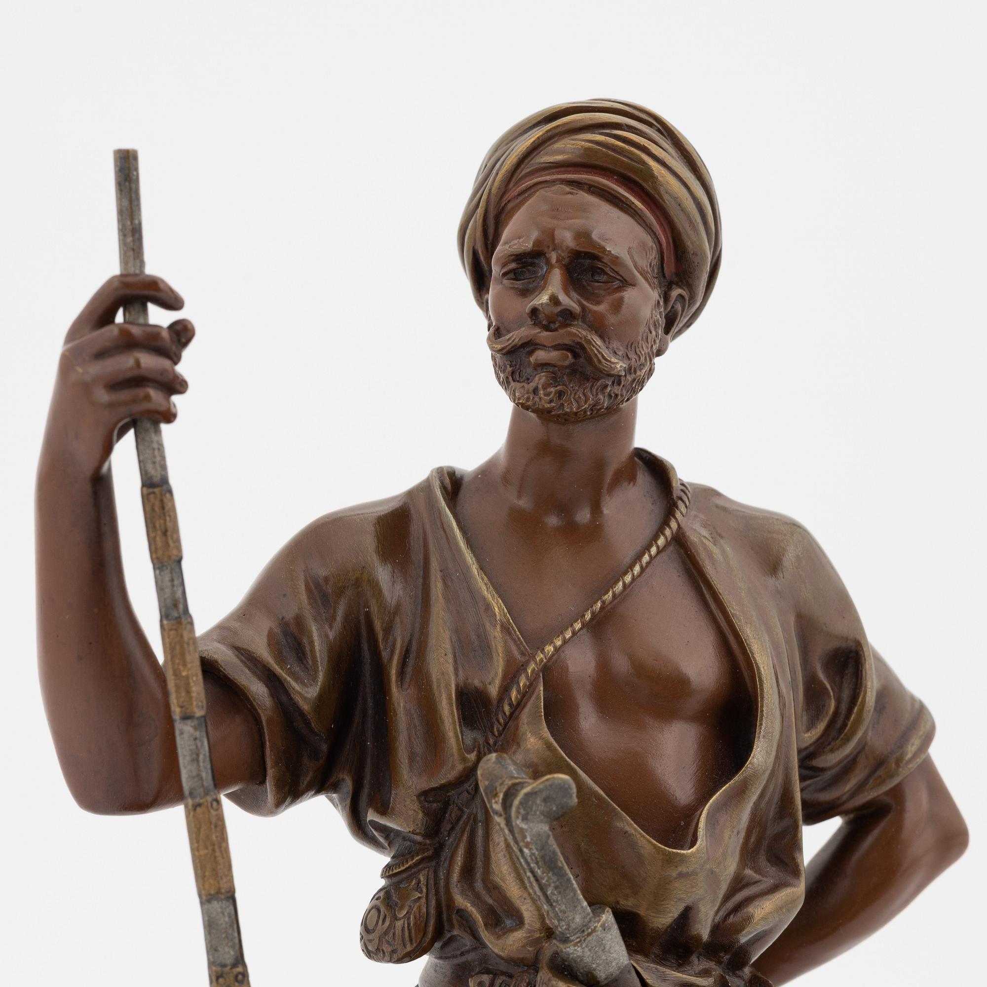 Jean Didier Debut, efter,  skulptur, patinerad brons, signerad.