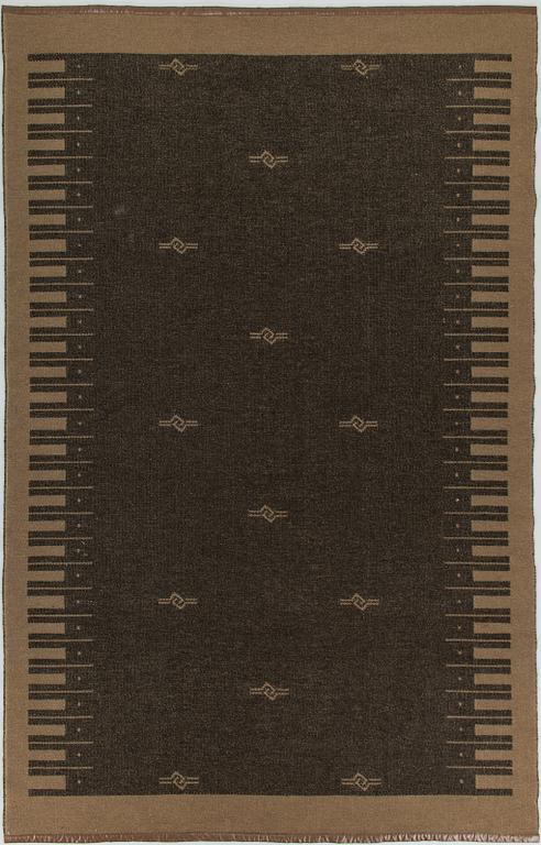 Aappo Härkönen, hårgarnsmatta, Vaasan Mattokutomo, Finland, 1950/60-tal, Ca 240 x 155 cm.