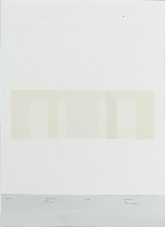 Grafikportfölj, 12 st, "Ljusets år".