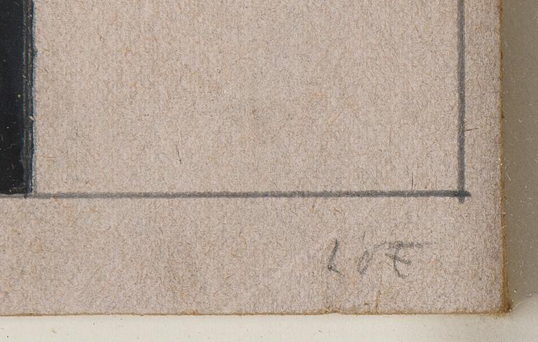 Lars Olof Loeld, watercolour and pencil on paper, signed and dater -87.