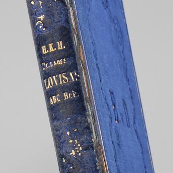 BOK, H.K.H Prinsessan Lovisas ABC bok, 1800-talets andra hälft.