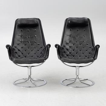 Bruno Mathsson, armchairs, a pair, "Jetson", Dux, 1970s.