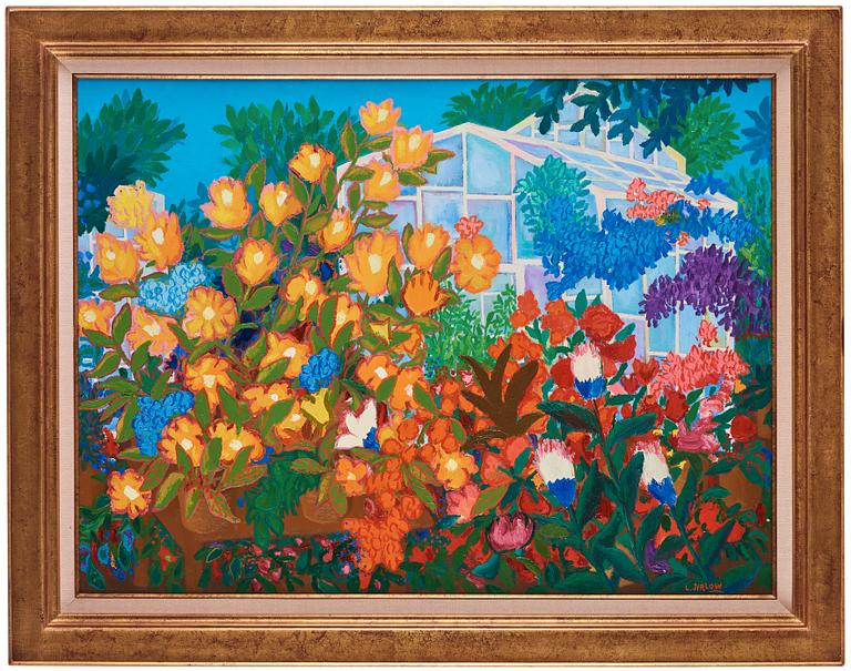 Lennart Jirlow, Flowers in front of the greenhouse.