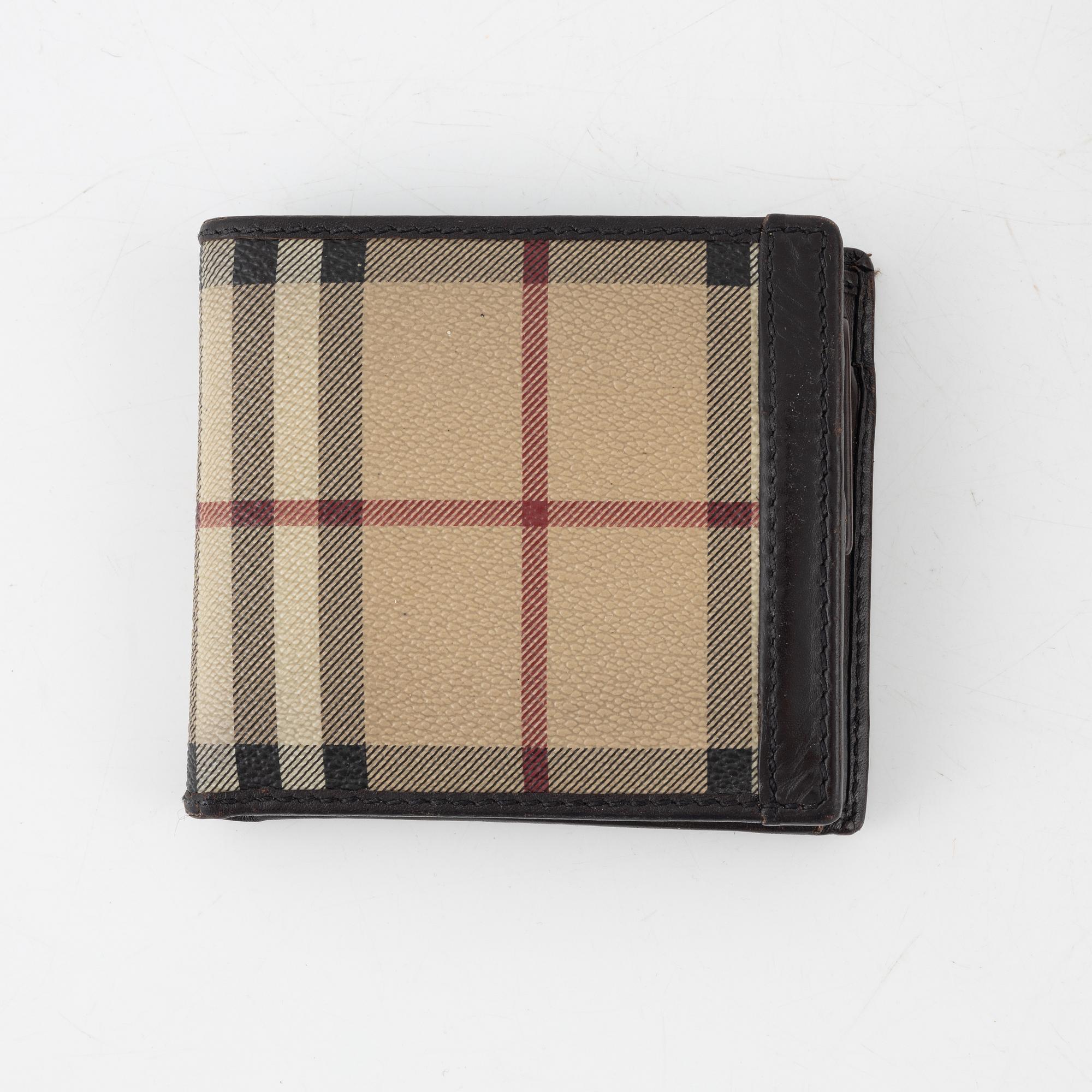 Burberry nova check wallet best sale