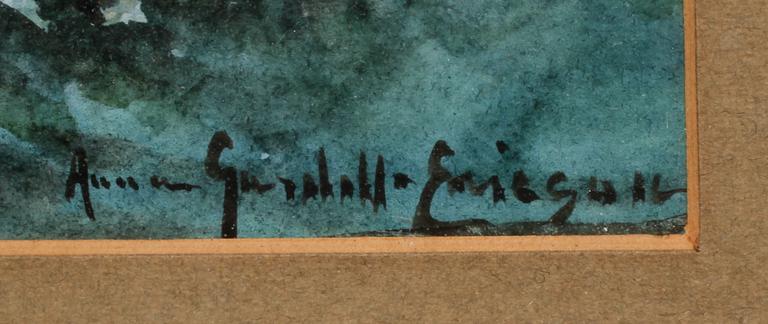 ANNA GARDELL-ERICSON, akvarell, signerad.