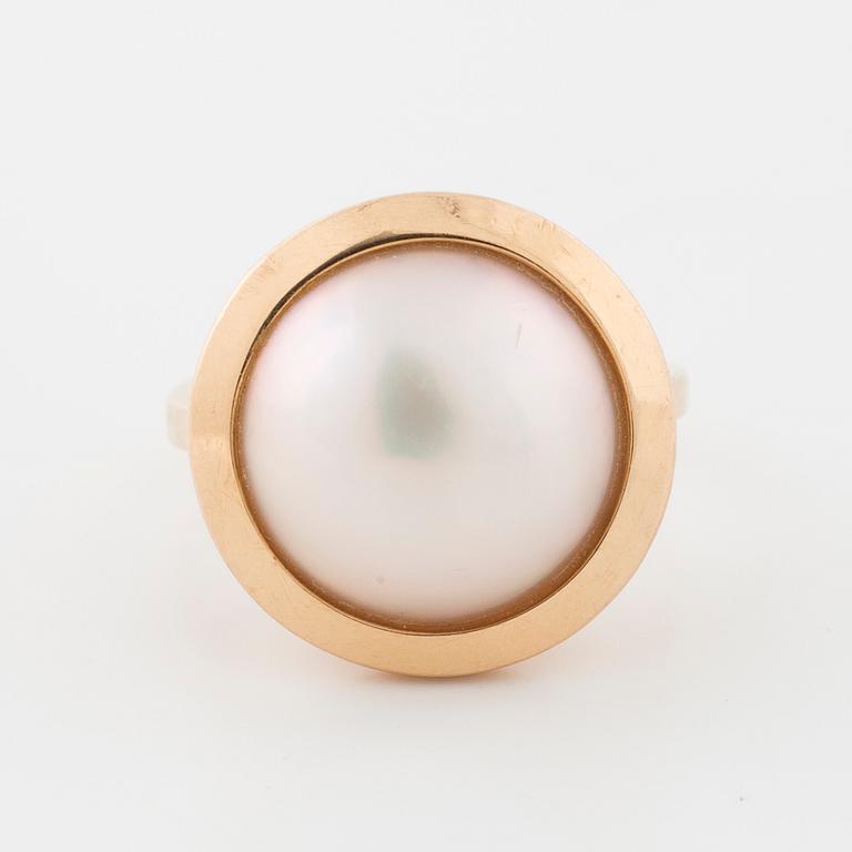 RING, med mabépärla.