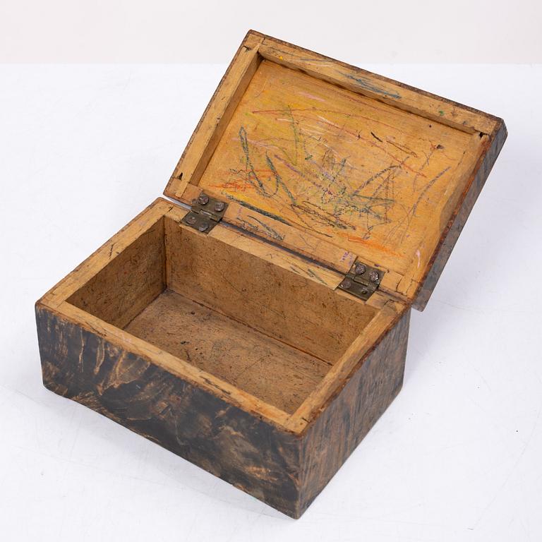 Askar, tre st, allmoge, 1800-tal.