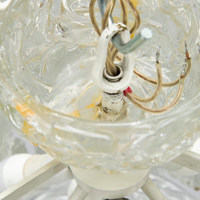 A 1960s/1970s Murano ceiling light, Italy.