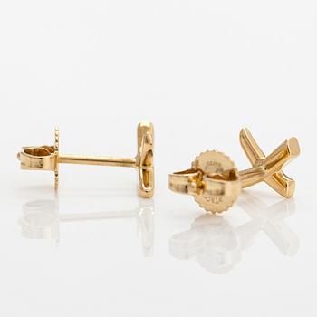 Tiffany & Co, Paloma Picasso, örhängen, "Graffiti X", 18K guld.