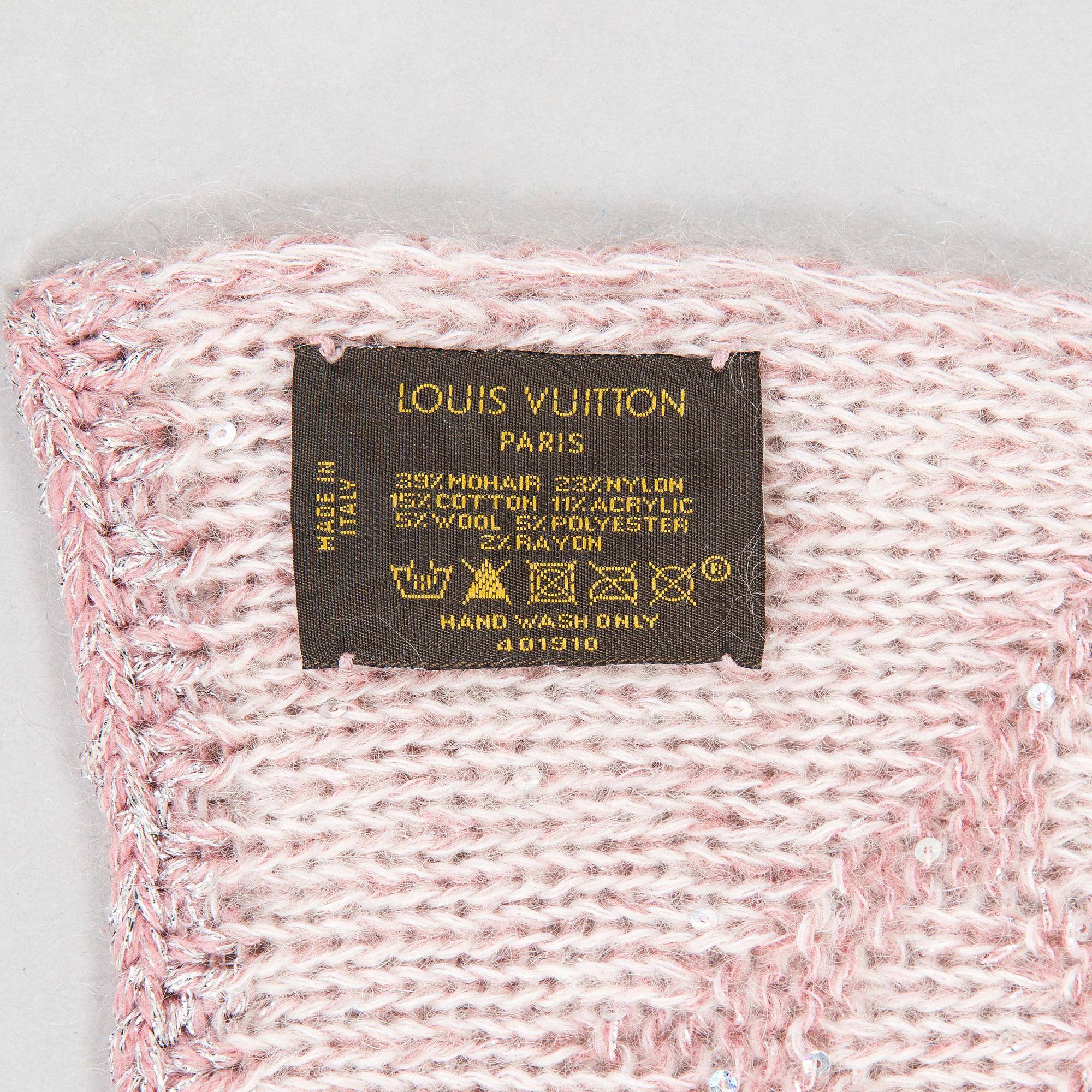 Louis Vuitton, a 'Monogram Sunset Mohair Scarf'.