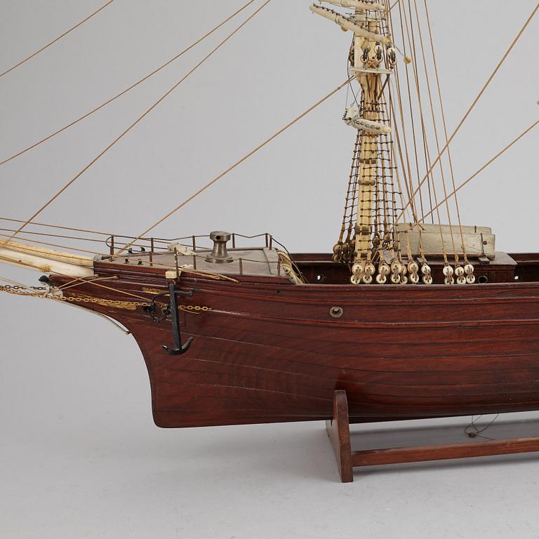 A late 1800's model ship.