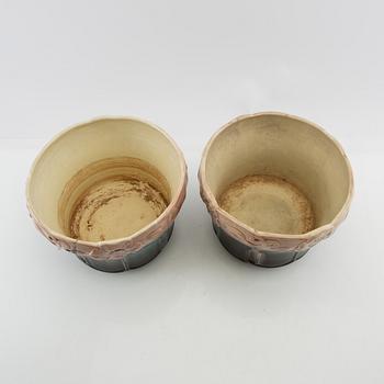 Outer covers 2 pcs Jugend, Rörstrand early 20th century stoneware.