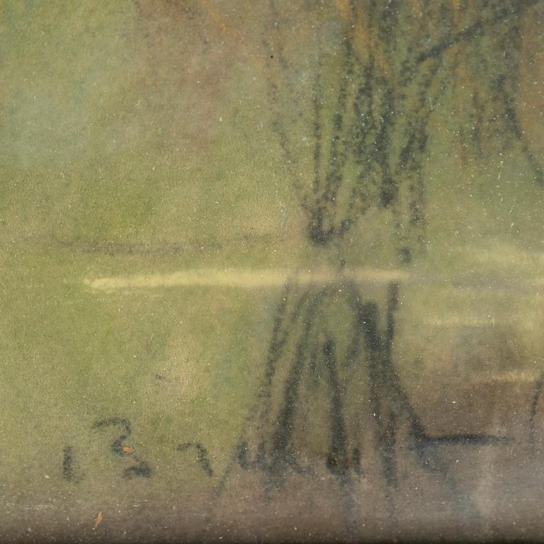 CARL BRANDT, pastel, signed.
