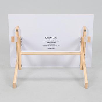 Yrjö Kukkapuro, Children's furniture, two 'Moomin S chairs'  and a table collaboration with Modeo and Moomin Characters.