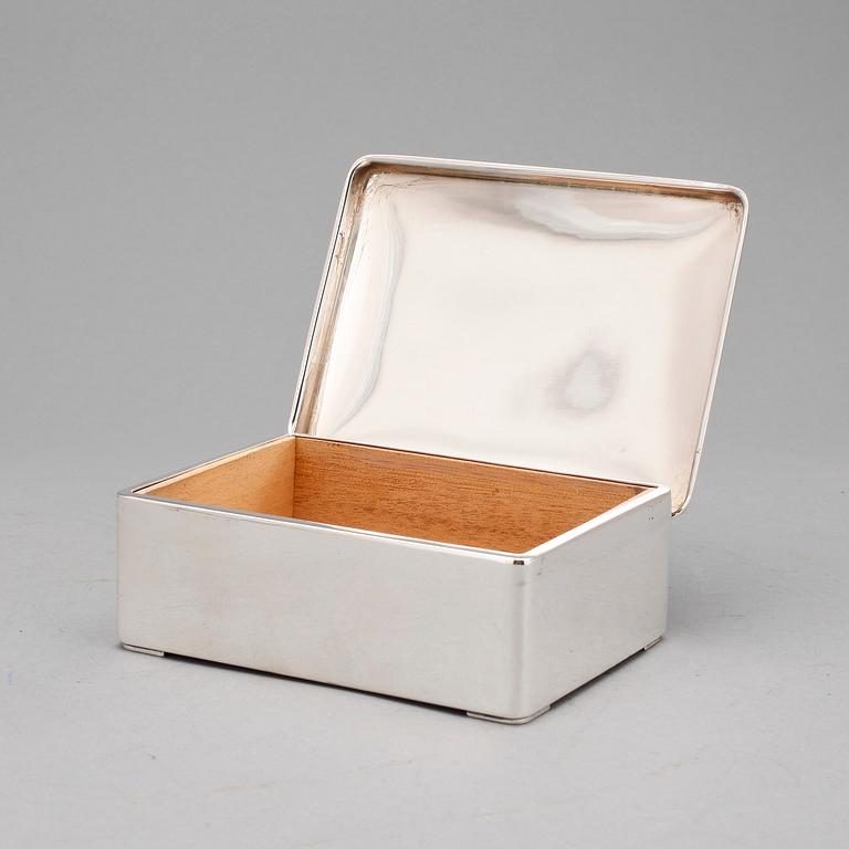 CIGARETTASK, silver, C G Hallberg, Stockholm, 1959.
