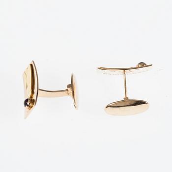 MANSCHETTKNAPPAR, 14K guld, N. Westerback, Helsingfors 1959. Vikt 10,8 g.