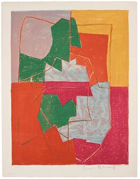 842. Serge Poliakoff, "Composition rouge, verte, bleu et jaune".