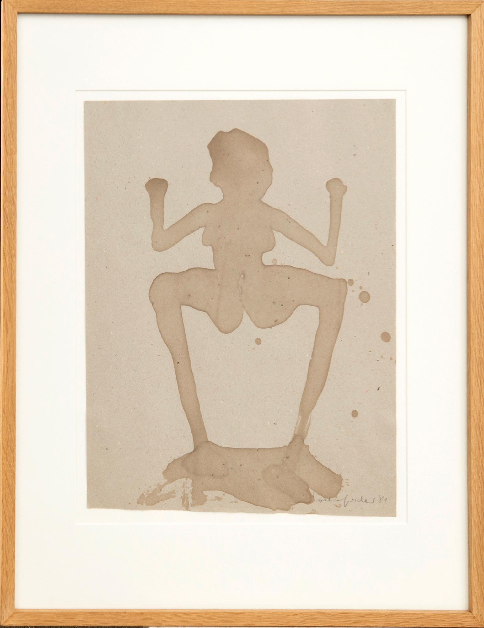 Lothar Fischer, watercolour signed and dated 81.