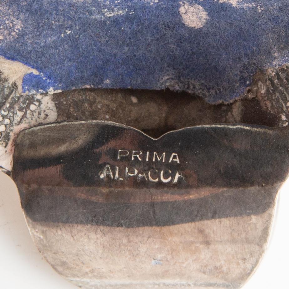 Ljusstakar ett par Barock-stil nysilver 1900-talets första hälft.