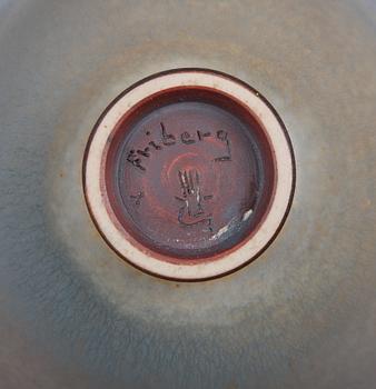 SKÅLAR, 2 st, stengods, Berndt Friberg, Gustavsberg.