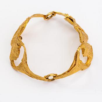 Helky Juvonen, Armband, 14K guld. Westerback, Helsingfors 1972.
