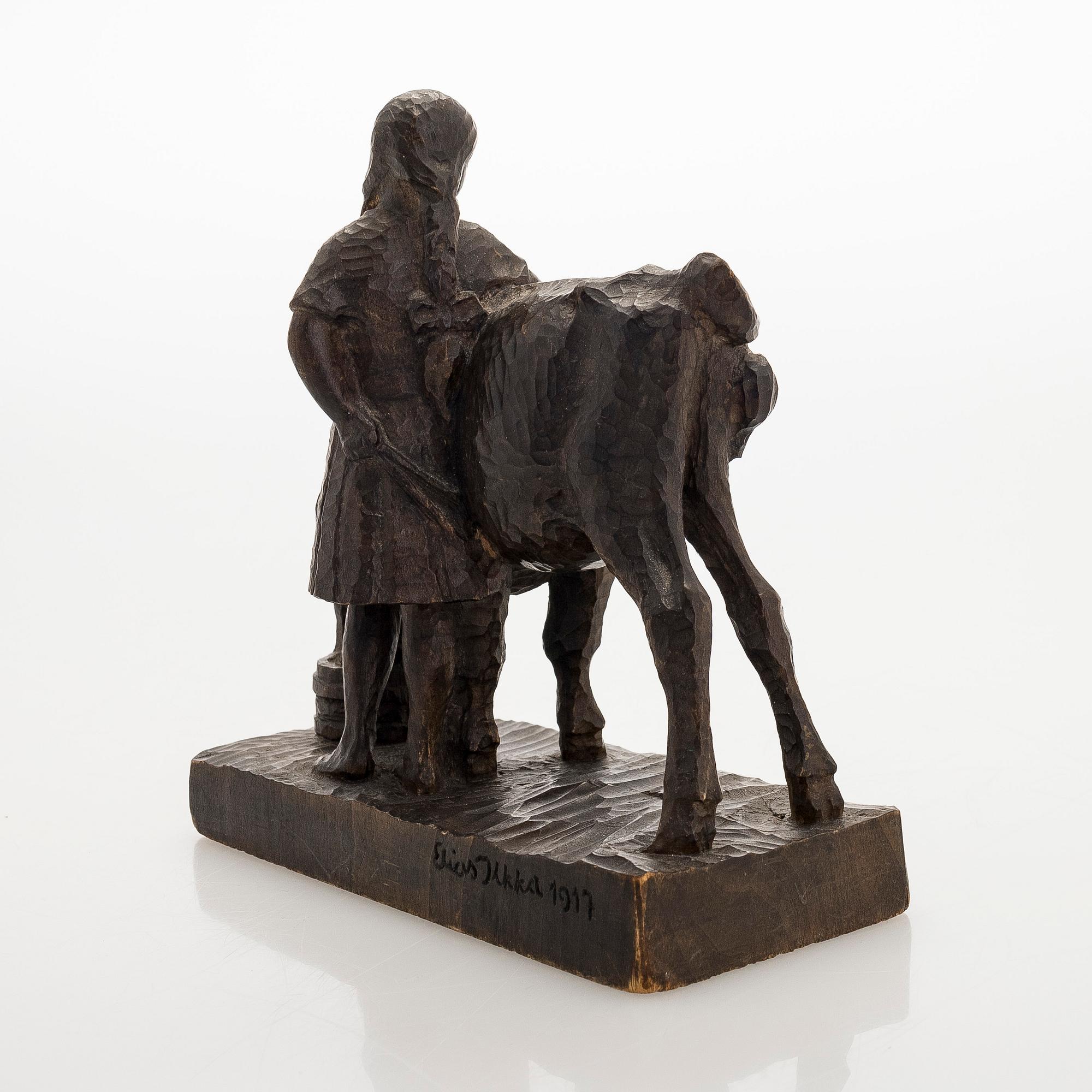 Elias Ilkka, Tyttö ja lehmä.