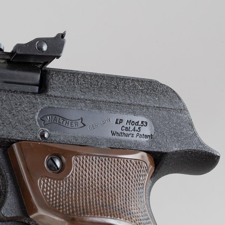 A Walther LP 53 air pistol, second half of the 20th Century.