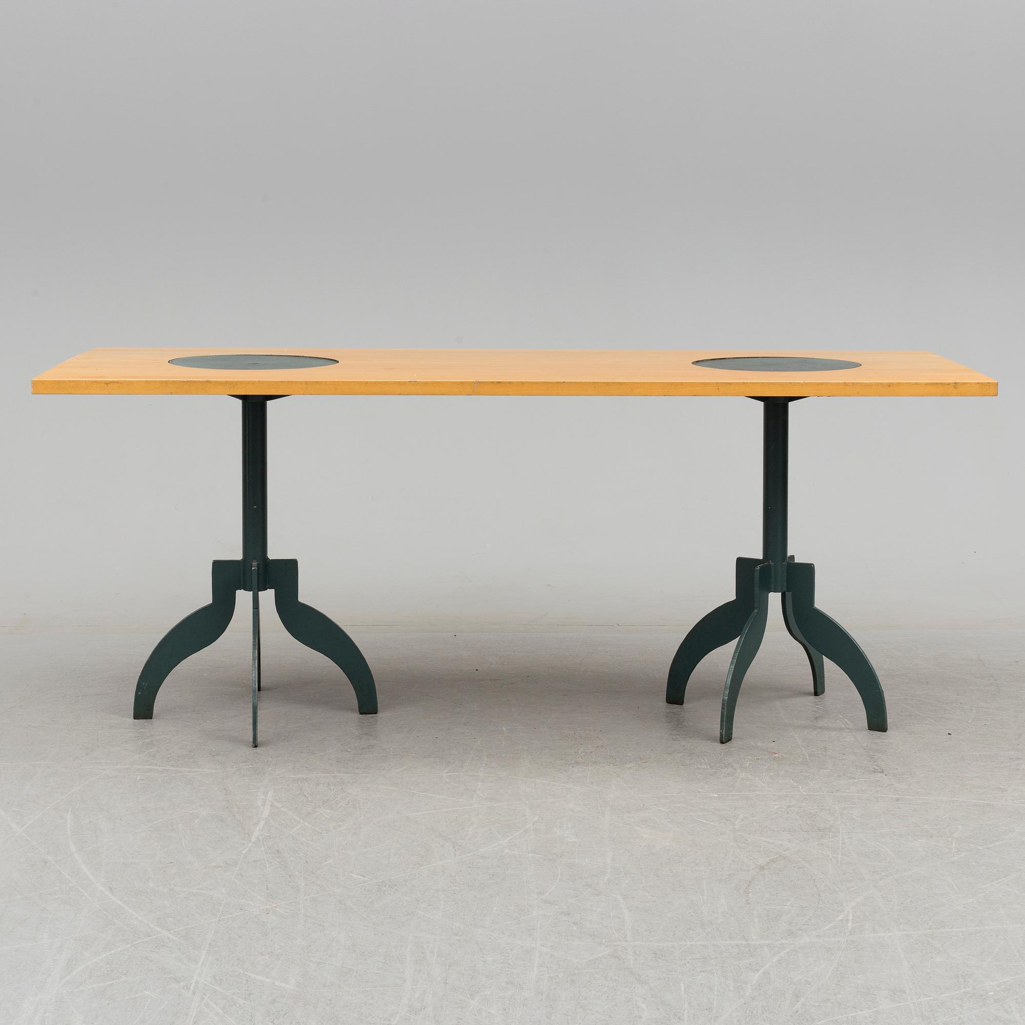 JONAS BOHLIN, matbord "Triptyk", Källemo 1989.