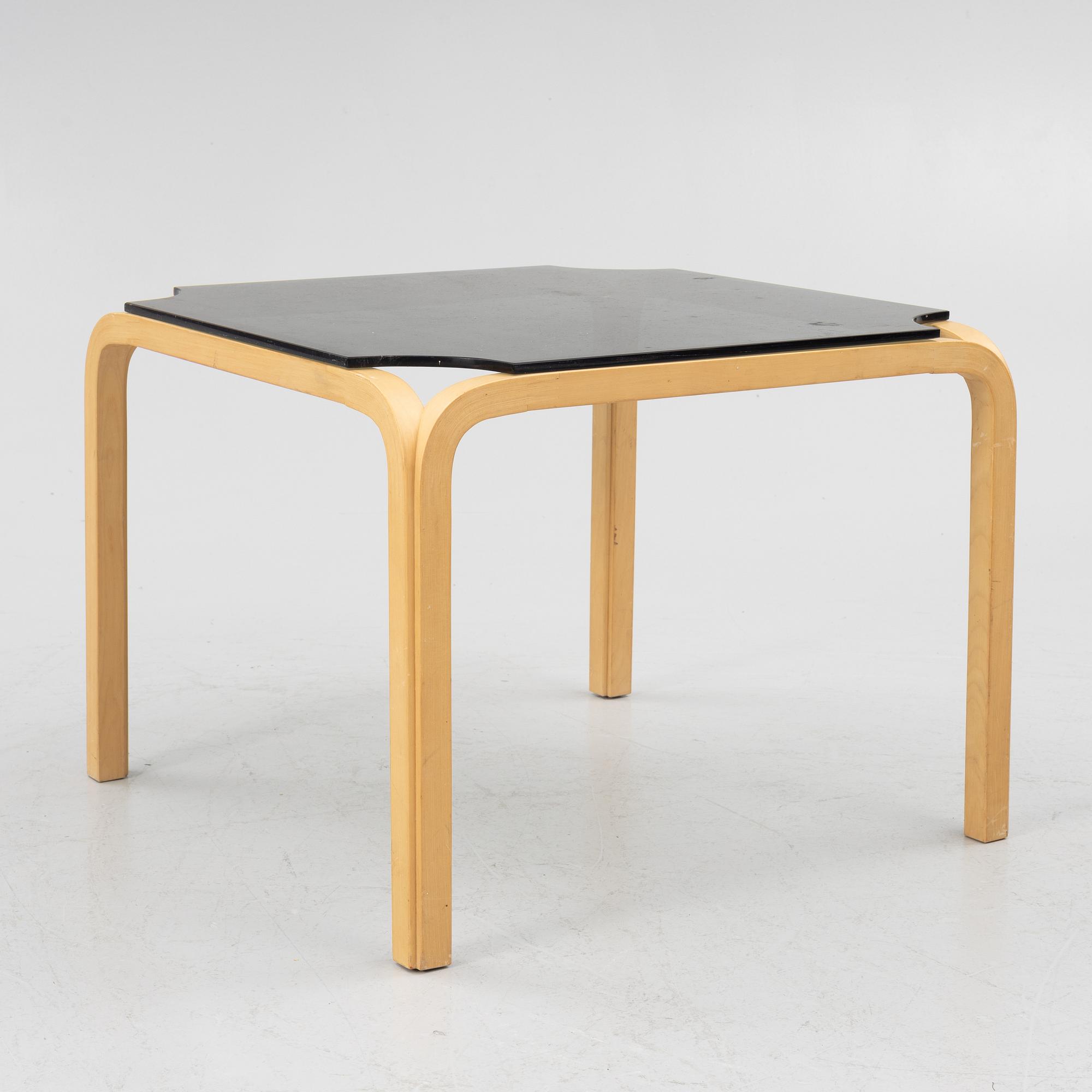 Alvar Aalto, a model Y805B coffee table, Artek, Finland.
