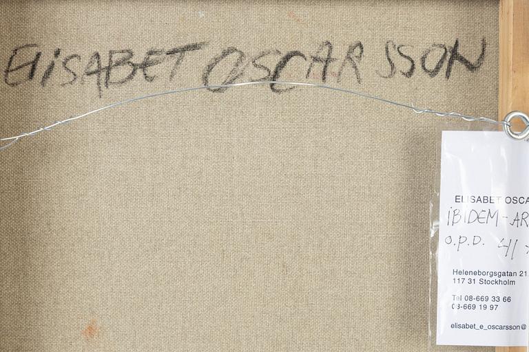 Elisabeth Oscarsson, oil on canvas, signed on verso.