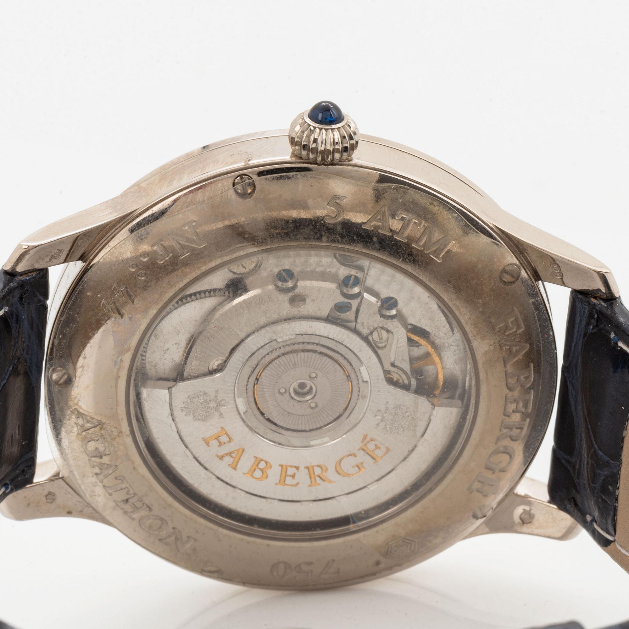 Fabergé, Agathon, wristwatch, 40 mm.