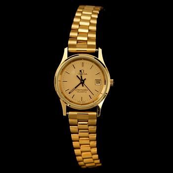 DAMARMBANDSUR, Omega, Seamaster, 18k guld, 1900-tal.