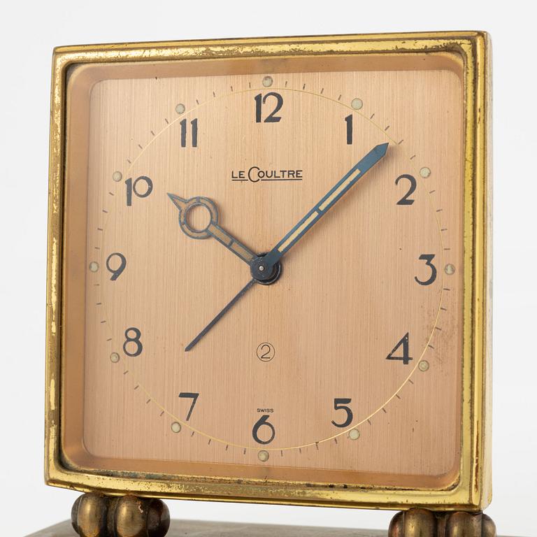 LeCoultre, bedside clock, 88 x 39 x 92 mm.