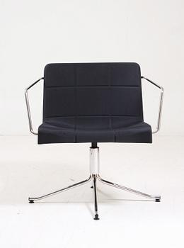 SNURRFÅTÖLJER, 2 st, "Millibar Chair", Anya Sebton för Lammhults, 2007.