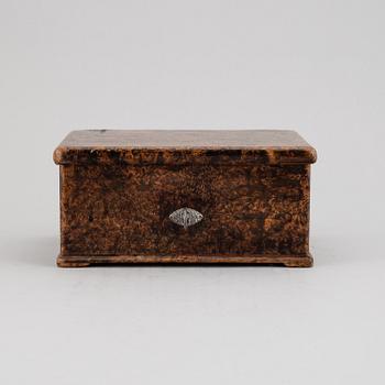 Jacob Siölin, an alder root box, Köping and Kungsör, signed and numbered No 245.