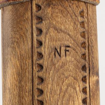 Nikolaus Fankki, a reindeer horn knife, signed.