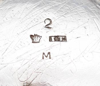 BÄGARE, silver, Johan Tallberg, Lovisa 1821, Finland. Vikt ca 62 gram.