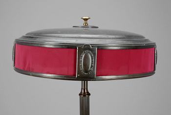 BORDSLAMPA, gulmetall, 1920/30-tal.
