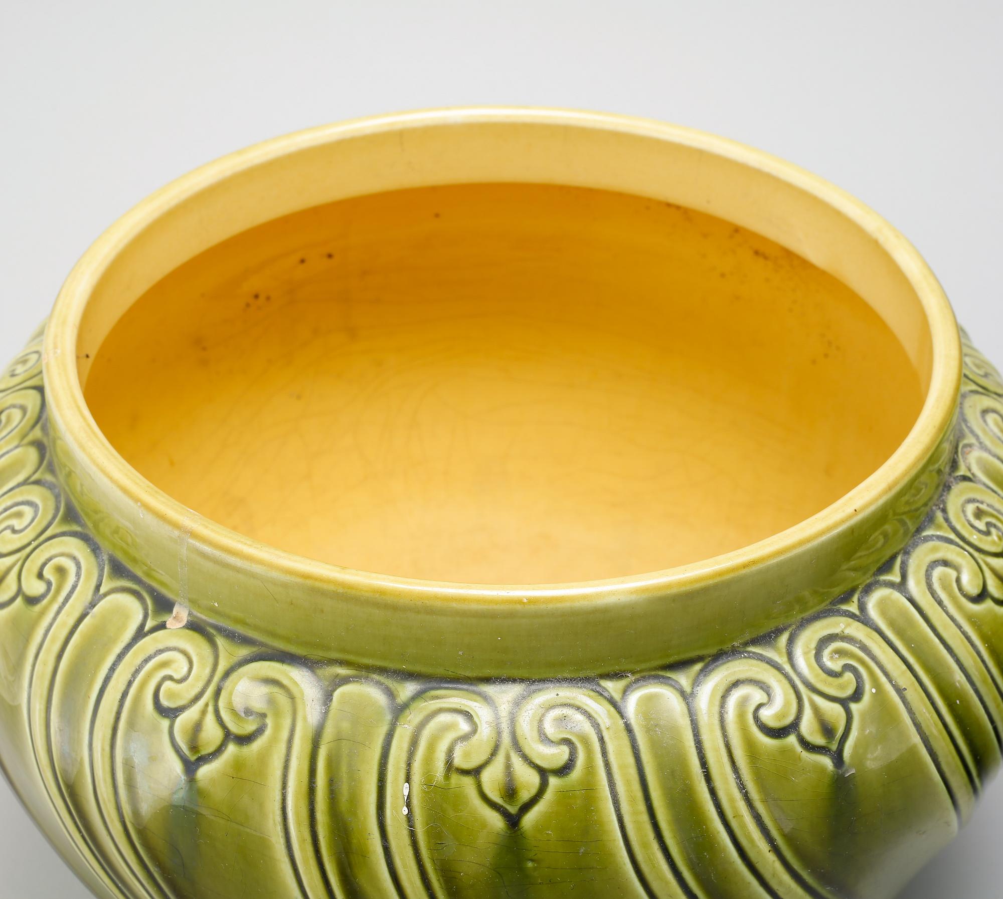 YTTERFODER, ett par, flintgods, 
Egersunds Fayancefabrik, sent 1800-tal.