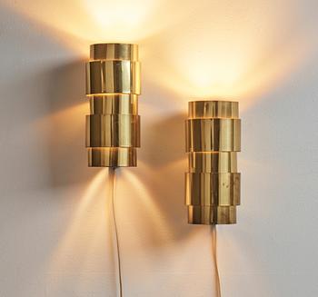 Vägglampor, ett par, "Aristokrat", Fröseke AB Nybrofabriken, 1960-tal.