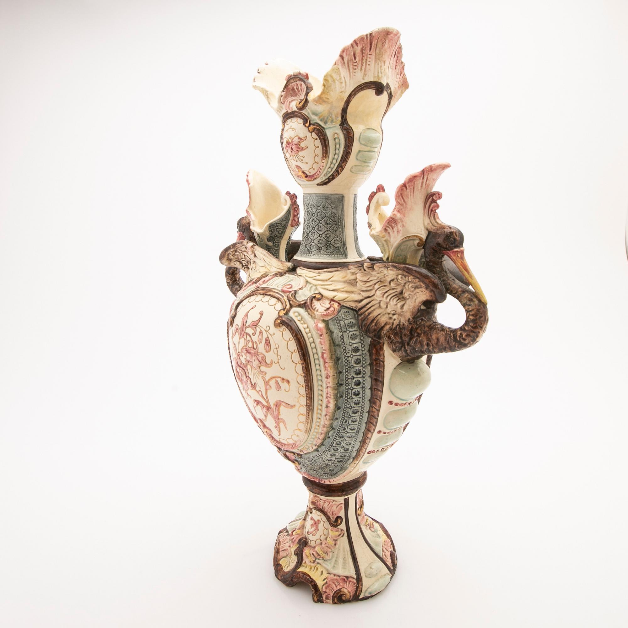Handled vase, Europe, early 20th century.