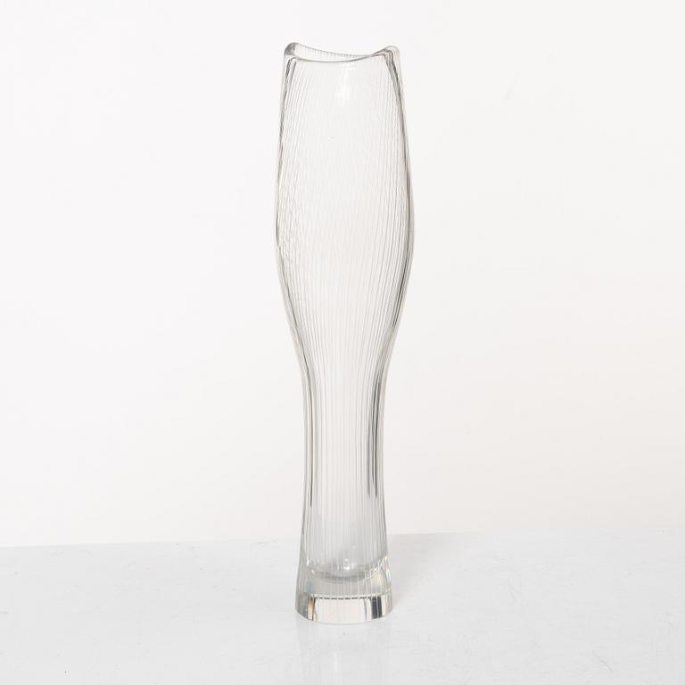 Tapio Wirkkala, a glass vase, model "3545", Iittala, Finland 1950s.